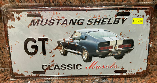 GT Mustang Shelby Novelty Number Plate